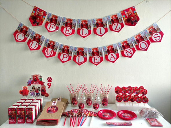 Platos Red Turning Cumpleaños Descartables Personalizados 1
