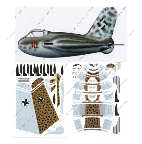 Messerschmitt Me-329 Escala 1.33 Papercraft 0