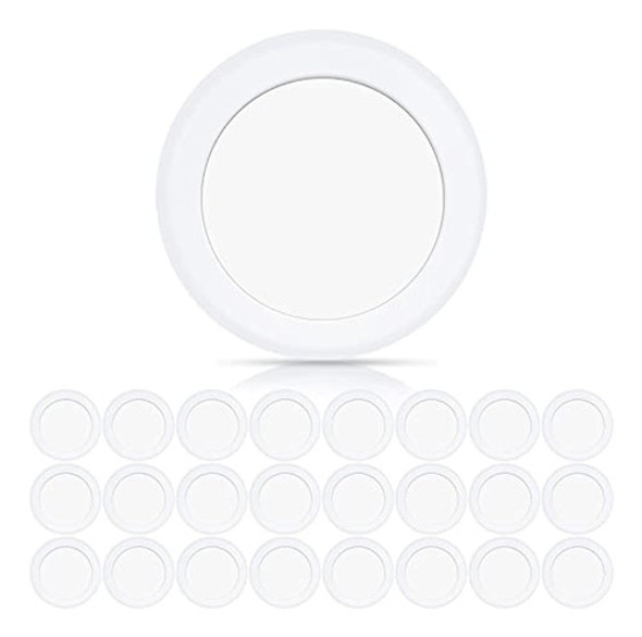 Ecoeler - Paquete De 24 Luces Led De Disco De 5/6  , Luz De 0 Ecoeler - Paquete De 24 Luces Led De Disco De 5/6  , Luz De 0