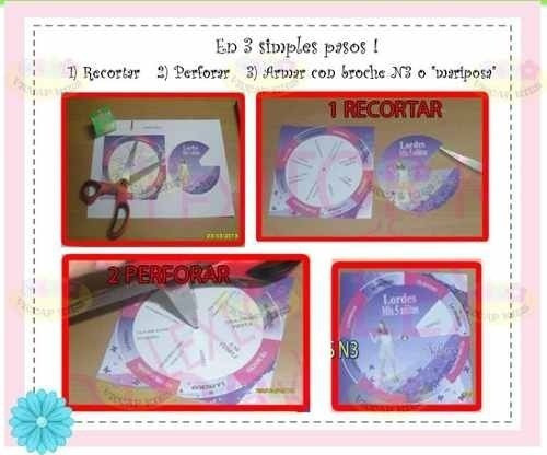 Kit Imprimible De Tarjetas Giratorias 1