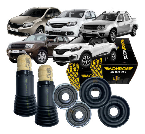 2 Kit Batente Dianteiro Renault Logan 2012 Original Axios 0