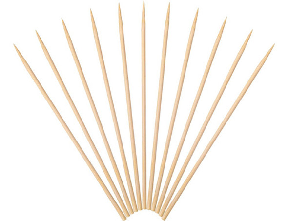 Palitos De Bambú Para Snacks, 15 Cm, 3 Mm, 100 Unidades 0