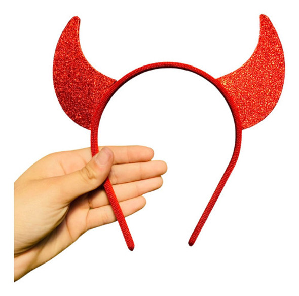 03 Tiara Arco Chifre Diabinha Fantasia Carnaval Halloween 0