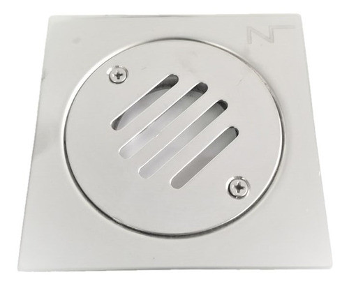 Rejilla Acero Inox 12x12cm Con Tornillos Centro Desmontable. 0