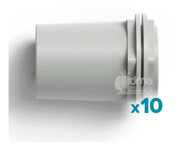 Conector 40mm 1 1/2 Tubo Caño Rigido Pvc Electricidad X10 1