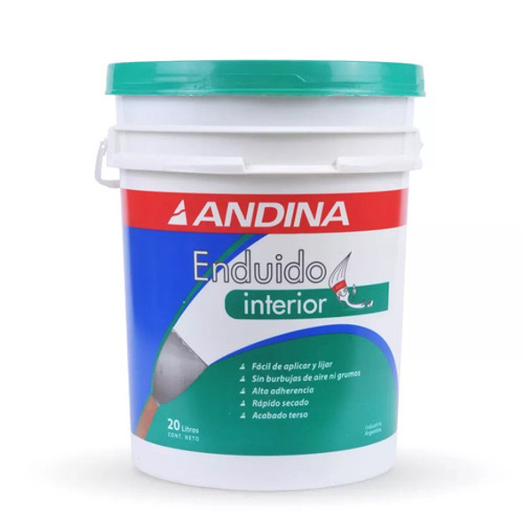 Enduido Interior Andina Antihongo 20lts | Gran 0