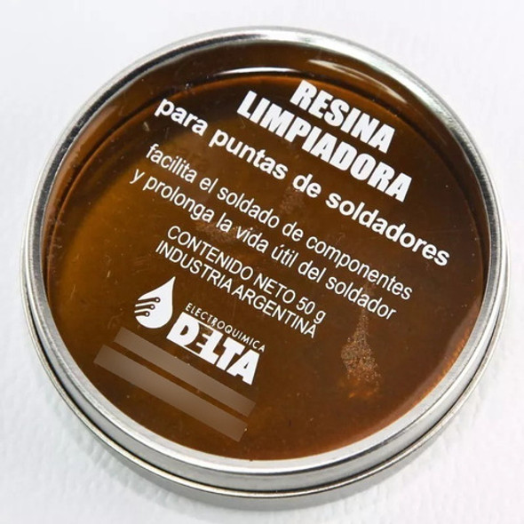 Resina Limpiadora 50g Delta Limpiar Punta Soldador 1°calidad 0