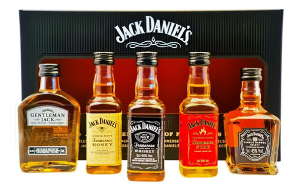 Coleccion Jack Daniel's Family En Miniatura Con 5 Unidades 1