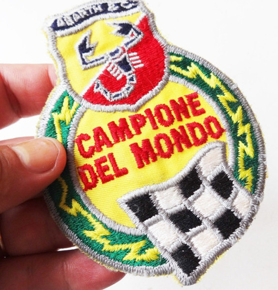 Insignia Parche Abarth Fiat 600 850 Campione Del Mondo 0
