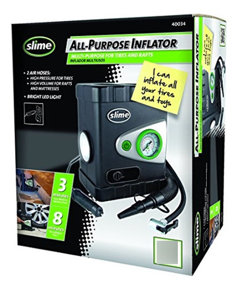 Slime 40034 Allpurpose 12v Dual Raft Pumptire Inflator 0