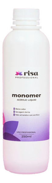 Monomer Risa 250ml Líquido Acrílico Unhas Nail Monomero 0