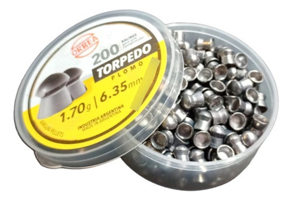 Balines Orbea Torpedo Plomo 6,35 Mm 1,70 G 200 Unidades 1