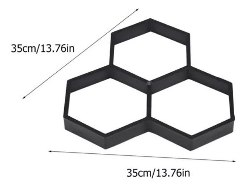 Molde Para Piso De Hormigon Hexagono 3 - Freeone 1