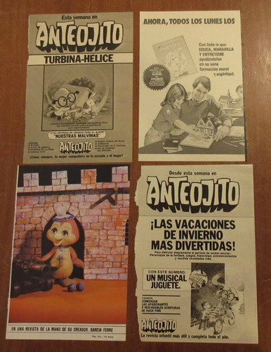 Lote X4 Publicidad Recortes Hijitus Petete Ferre Anteojito 0