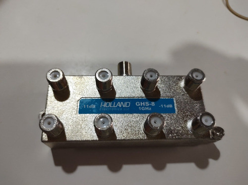 Derivador Splitter Holland Ghs-8 Tv Hd Tda Coaxil Bajo Ruido 0