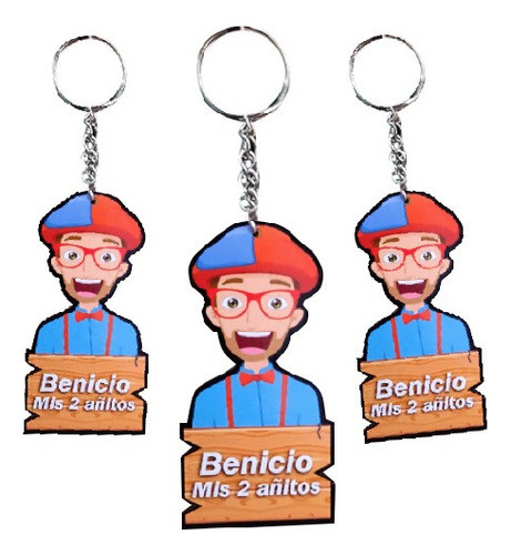 Llaveros X20 + Po. Llavero + Central 25cm Blippi 0