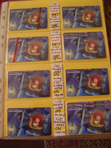 Tarjeta Telefonica Coleccion Manuelita1 Serie F155 Gp3 Usad2 0