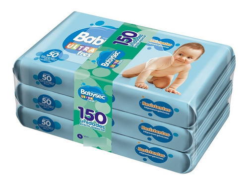 Toallas Húmedas Babysec Ultra X 150 Unidades 0