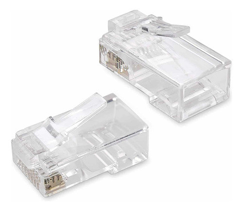 Conectores De Paso Cat6 Rj45 Unno Ad3099wt Pack X100 - -sdsh 0