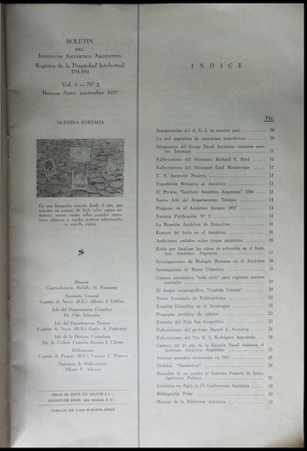Boletín Instituto Antártico Argentino. V I Nº 2. 1957. 39144 1