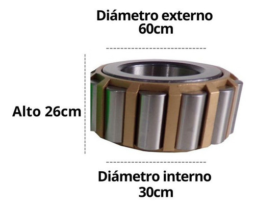 Rodamiento Pesaro 30x60x26cm Caja Zf Interno Zanello Pauny 1