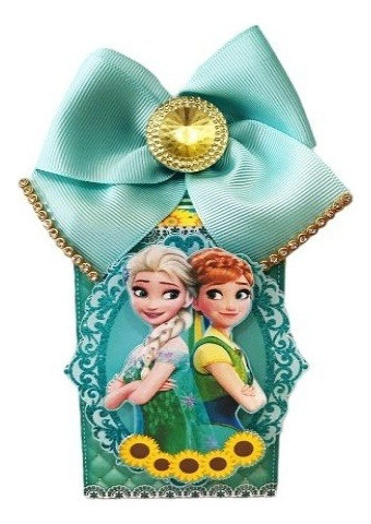 10 Cajitas Milk Box De Frozen Sin Moño 1