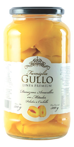 Duraznos En Mitades Pelados Famiglia Gullo 800 Gr Pack X2 1