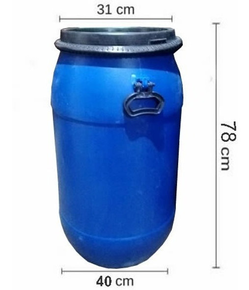 Tarrina 80 Litros Con Zuncho De Chapa. 0