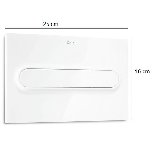 Tapa Tecla Roca Dual Para Deposito Embutir Blanca Original 1