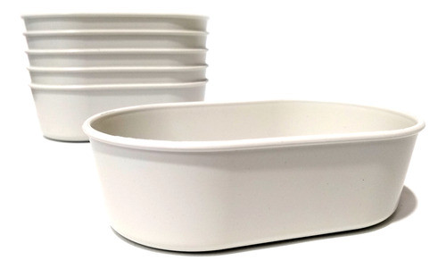 Banheira Pássaros Oval Leitosa Media 6 Un 230ml Único 0