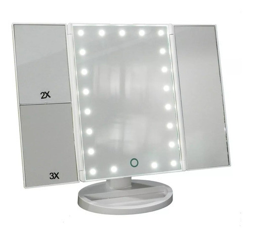 Kit Cuidado Facial Heburn + Espejo Con Luz Led E152 Com 20 1