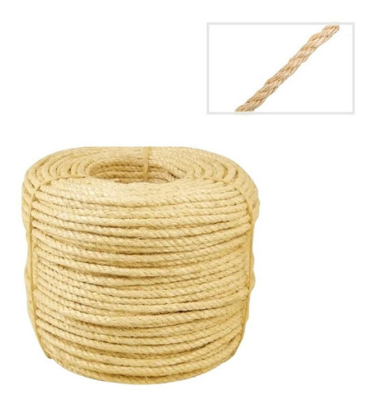 20 Metros Corda Fio Sisal 4mm Arranhadores Gato 0
