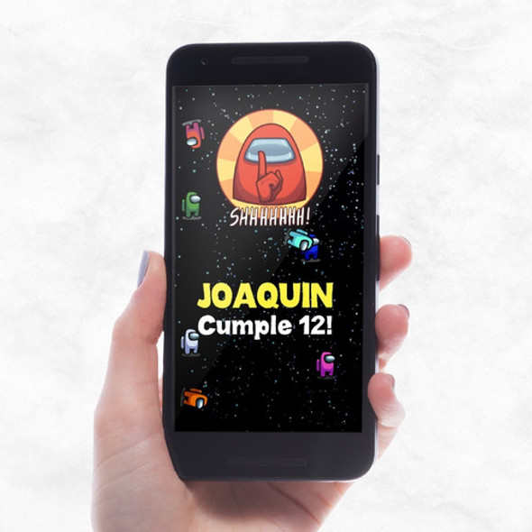 Video Invitación Animada Among Us. Cumpleaños 0