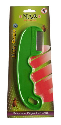 Peine Para Piojos Liendres Pediculosis De Acero Mango Largo 0