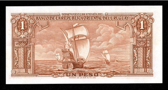 Aquelarrehobbies Uruguay Numismatica Billete 1 Peso Marrón 1