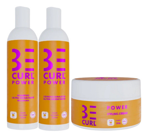 Kit Be Curl Power Cabelos Crespos E Afro (3 Itens) 0