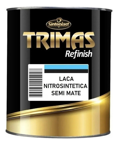 Laca Muebles Blanco Semimate 1 Litro Nitro Autos Trimas 0
