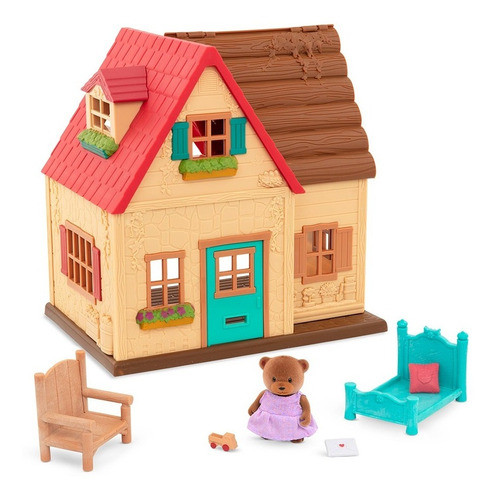 Lil Woodzeez 6624 Casa De Campo Con Osa Figura Y Accesorios 0