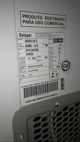 Capa De Freezer, Pazama, Gelopar 411 Litros, 02 Tampas 1