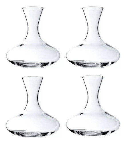 Combo X4 Decantador De Vino 2 Litros Vidrio Artesanal - Flex 0