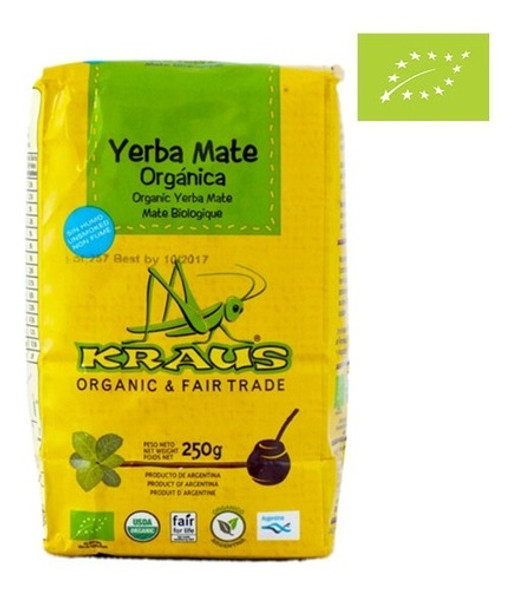 Yerba Orgánica Kraus X 500 Gr. Pack X5 0