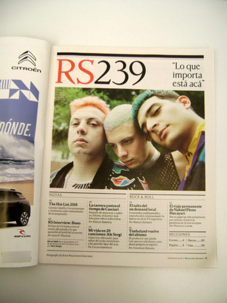 Rolling Stone 239 Bono U2 Ale Sergi Usted Señalemelo Boedo 1