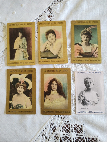 Antiguas Tarjetas Pastillas Del Dr Andreu X Actrices Y Vedet 1