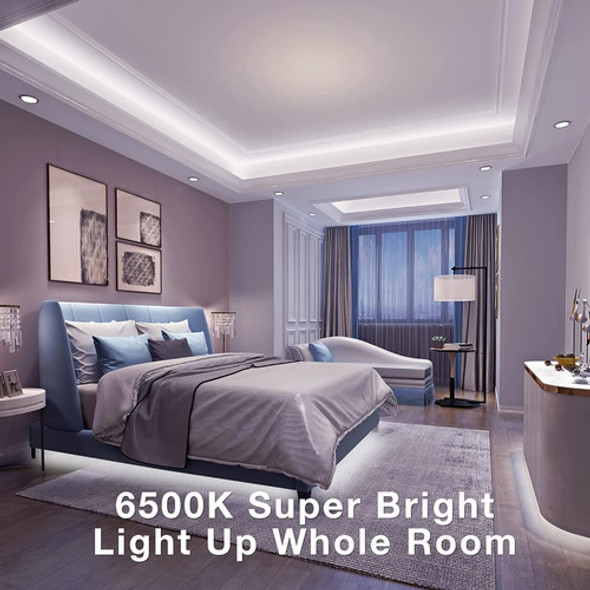 Dalattin White Led Strip Lights, 20ft Dimmable Super Bright 1 Dalattin White Led Strip Lights, 20ft Dimmable Super Bright 1