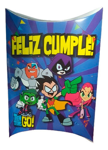 Piñata Pillow Teen Titans Go! Cumple Deco Jovenes Titanes 0