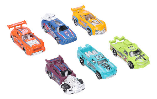 Carros Em Escala 1:64, 6 Peças, Conjunto De Corrida De Liga 1
