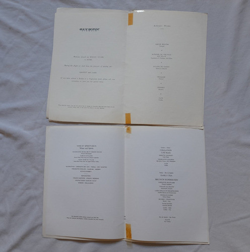 Lote 6 Antiguos Menu De Avion. Aerolineas, Iberia, Klm 1