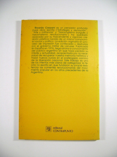 Nacionalismo Burgues Y Revolucionario Carpani Papel Boedo 1