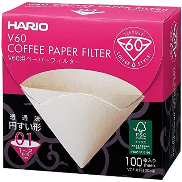 Filtros De Cafe De Papel Hario V60 Tamaño 01 100 Cuenta Na 0