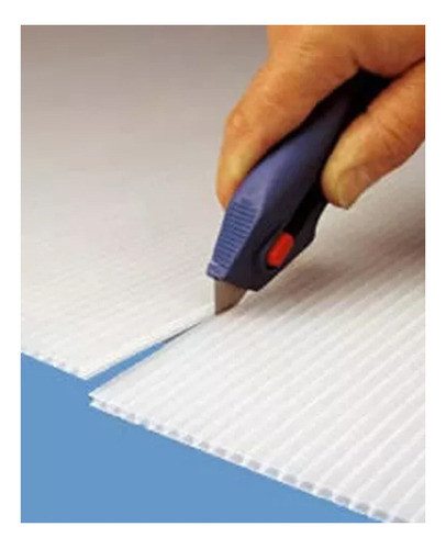 Plastico Corrugado 2,7mm 70 X 100 Cm. Blanco 1